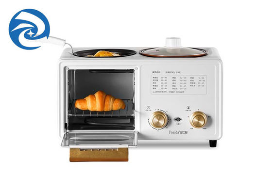 6L padella elettrica 3 in 1 multi fornelli, macchina della prima colazione della luce 6.3qt