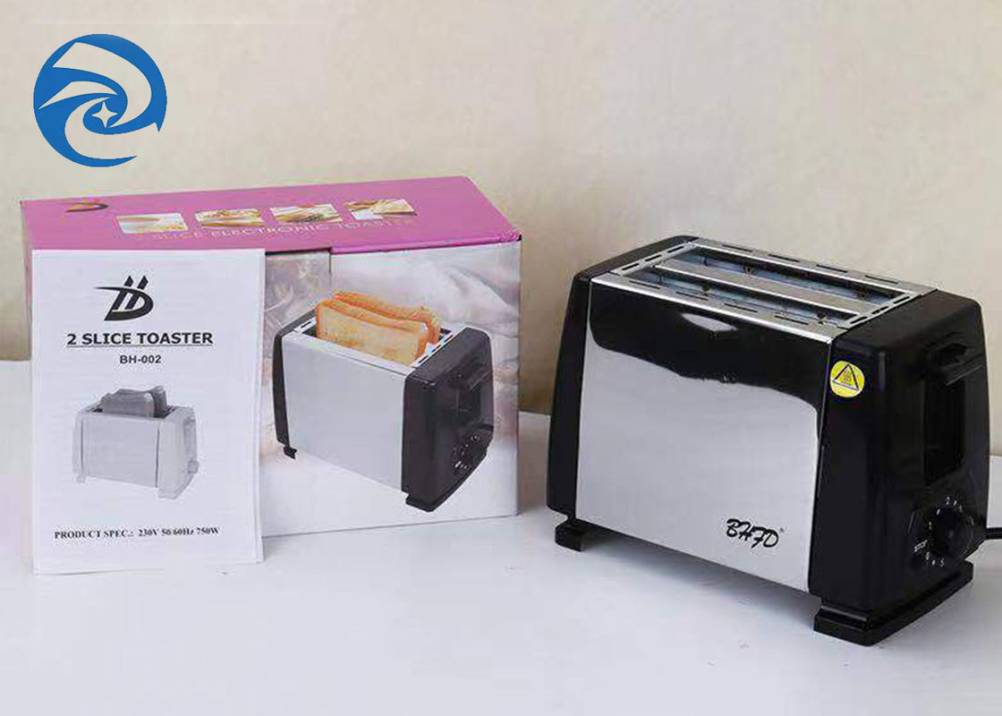 velocità di acciaio inossidabile della fetta del tostapane 2 del pane di 220V 750W 6