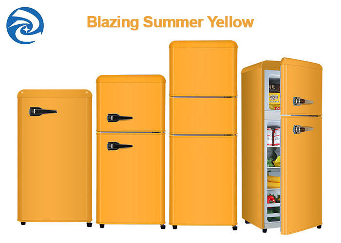 75L 90L 118L retro Mini Fridges With Freezer bianco 2,6 pi3